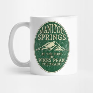 Manitou Springs Colorado Pikes Peak Mountains Mug